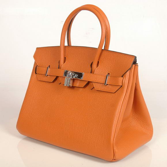 Hermes Birkin 30CM Tote Bags Smooth Togo Leather Orange Hermes Birkin 30CM Tote Bags Smooth Togo Leather Orange