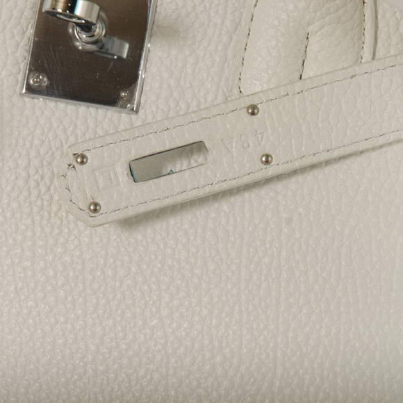 Hermes Birkin 30CM Tote Bags Smooth Togo Leather White Hermes Birkin 30CM Tote Bags Smooth Togo Leather White