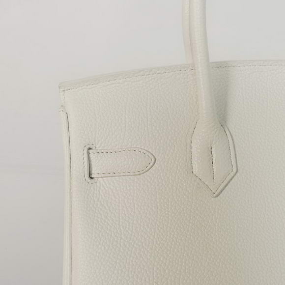 Hermes Birkin 30CM Tote Bags Smooth Togo Leather White Hermes Birkin 30CM Tote Bags Smooth Togo Leather White