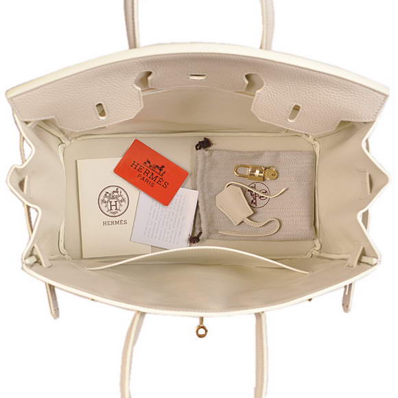 Hermes Birkin 35CM Tote Bags Togo Leather Beige Golden Hermes Birkin 35CM Tote Bags Togo Leather Beige Golden