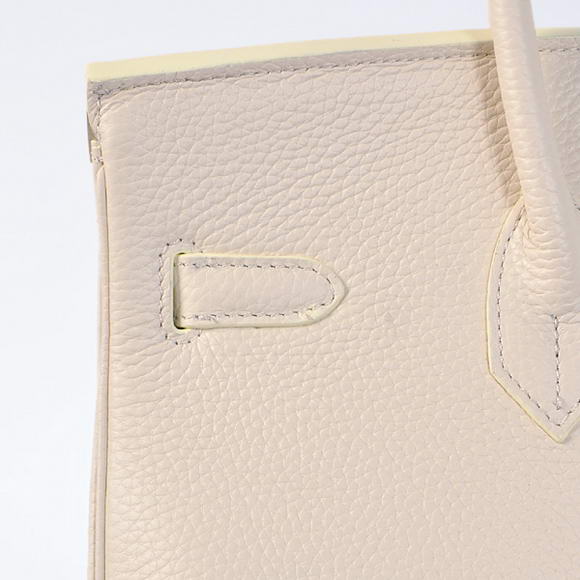 Hermes Birkin 35CM Tote Bags Togo Leather Beige Silver Hermes Birkin 35CM Tote Bags Togo Leather Beige Silver