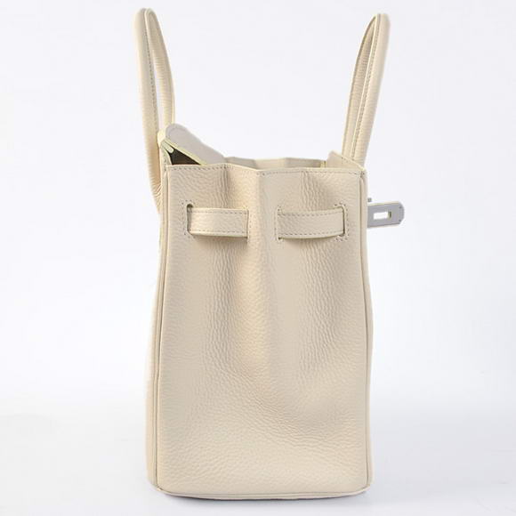 Hermes Birkin 35CM Tote Bags Togo Leather Beige Silver Hermes Birkin 35CM Tote Bags Togo Leather Beige Silver