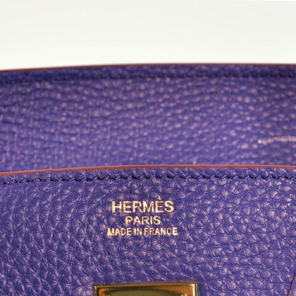 Hermes Birkin 35CM Tote Bags Togo Leather Blue Golden Hermes Birkin 35CM Tote Bags Togo Leather Blue Golden