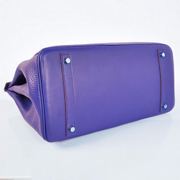 Hermes Birkin 35CM Tote Bags Togo Leather Blue Silver Hermes Birkin 35CM Tote Bags Togo Leather Blue Silver