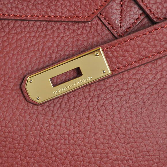 Hermes Birkin 35CM Tote Bags Togo Leather Bordeaux Golden Hermes Birkin 35CM Tote Bags Togo Leather Bordeaux Golden