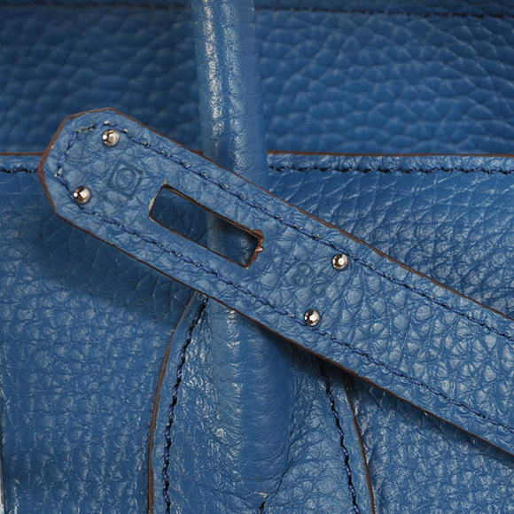 Hermes Birkin 35CM Tote Bags Togo Leather Mid Blue Silver Hermes Birkin 35CM Tote Bags Togo Leather Mid Blue Silver