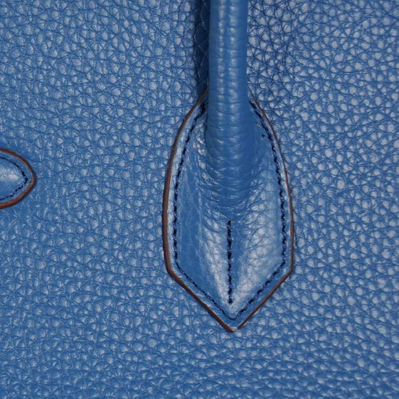 Hermes Birkin 35CM Tote Bags Togo Leather Mid Blue Silver Hermes Birkin 35CM Tote Bags Togo Leather Mid Blue Silver