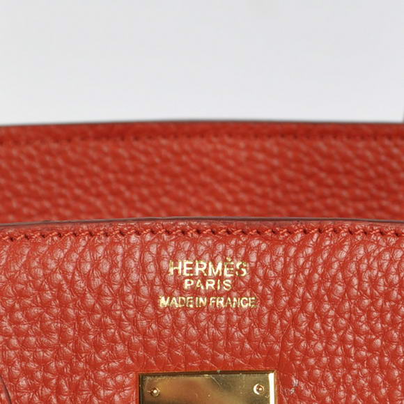 Hermes Birkin 35CM Tote Bags Togo Leather Mid Red Golden Hermes Birkin 35CM Tote Bags Togo Leather Mid Red Golden