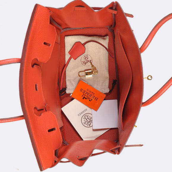 Hermes Birkin 35CM Tote Bags Togo Leather Mid Red Golden Hermes Birkin 35CM Tote Bags Togo Leather Mid Red Golden