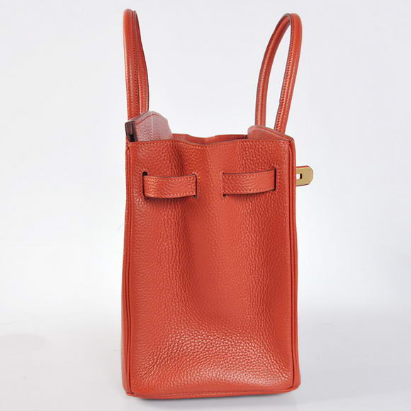 Hermes Birkin 35CM Tote Bags Togo Leather Mid Red Golden Hermes Birkin 35CM Tote Bags Togo Leather Mid Red Golden