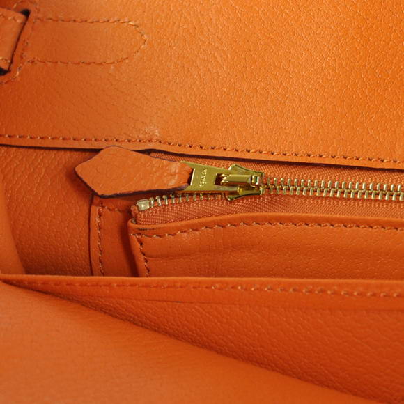 Hermes Birkin 35CM Tote Bags Togo Leather Orange Golden Hermes Birkin 35CM Tote Bags Togo Leather Orange Golden