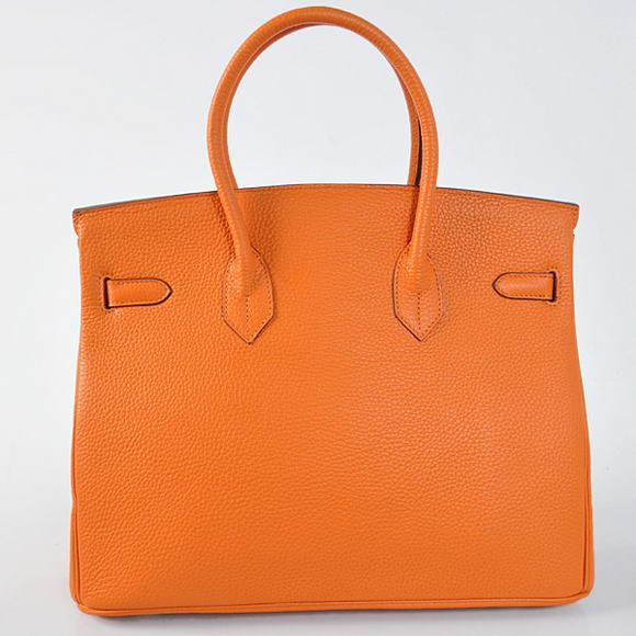 Hermes Birkin 35CM Tote Bags Togo Leather Orange Golden Hermes Birkin 35CM Tote Bags Togo Leather Orange Golden