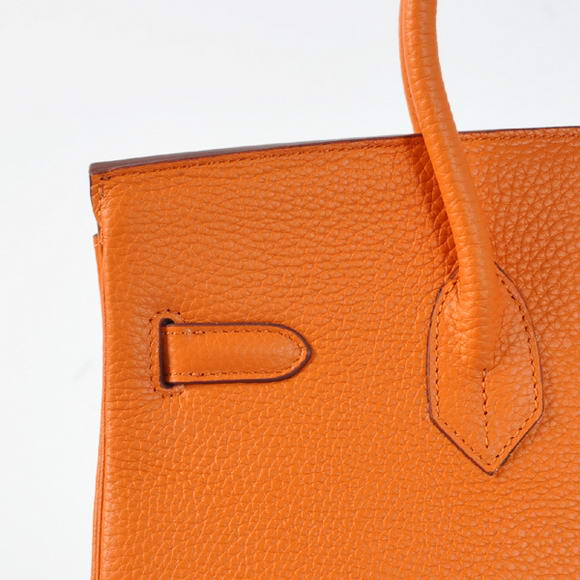 Hermes Birkin 35CM Tote Bags Togo Leather Orange Golden Hermes Birkin 35CM Tote Bags Togo Leather Orange Golden