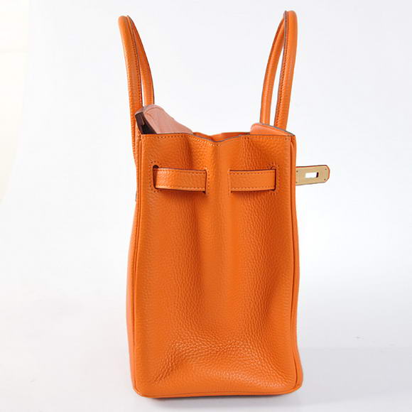 Hermes Birkin 35CM Tote Bags Togo Leather Orange Golden Hermes Birkin 35CM Tote Bags Togo Leather Orange Golden