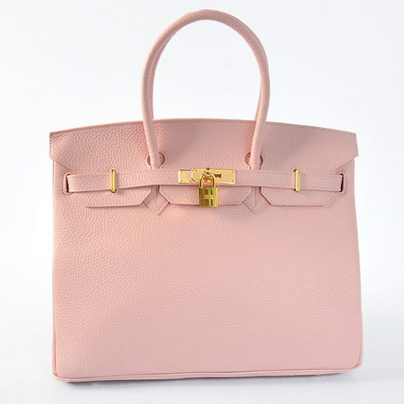 Hermes Birkin 35CM Tote Bags Togo Leather Pink Golden Hermes Birkin 35CM Tote Bags Togo Leather Pink Golden