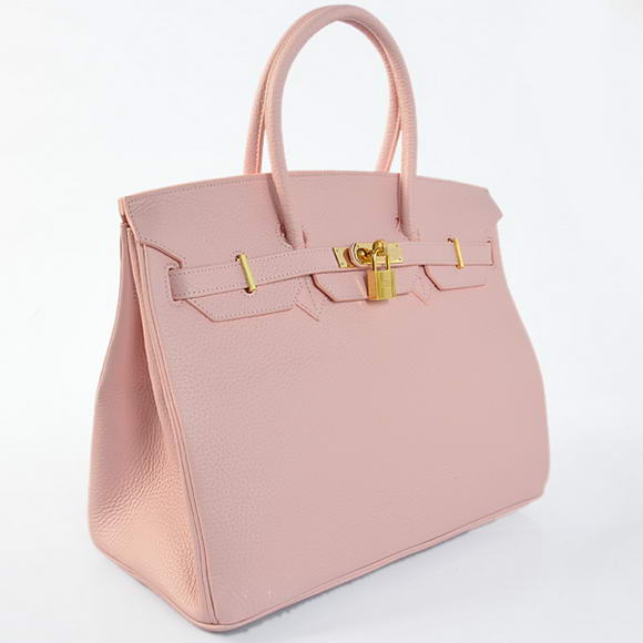 Hermes Birkin 35CM Tote Bags Togo Leather Pink Golden Hermes Birkin 35CM Tote Bags Togo Leather Pink Golden