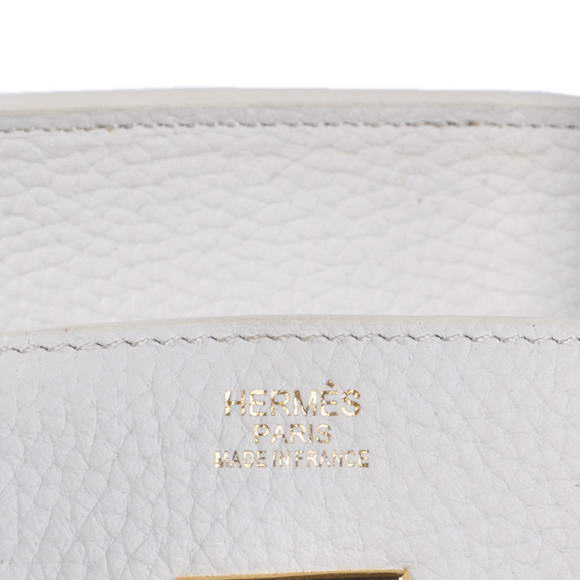 Hermes Birkin 35CM Tote Bags Togo Leather White Golden Hermes Birkin 35CM Tote Bags Togo Leather White Golden