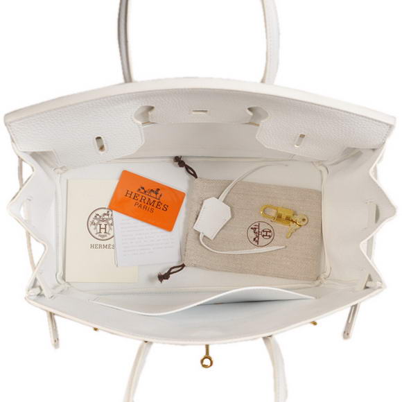 Hermes Birkin 35CM Tote Bags Togo Leather White Golden Hermes Birkin 35CM Tote Bags Togo Leather White Golden
