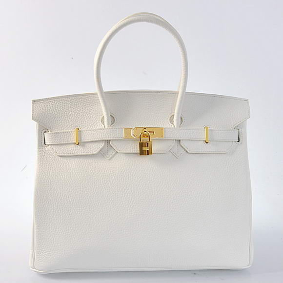 Hermes Birkin 35CM Tote Bags Togo Leather White Golden Hermes Birkin 35CM Tote Bags Togo Leather White Golden