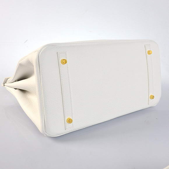 Hermes Birkin 35CM Tote Bags Togo Leather White Golden Hermes Birkin 35CM Tote Bags Togo Leather White Golden