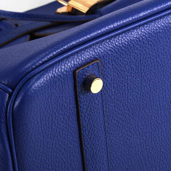 Hermes Birkin 35CM Smooth Leather Handbag 6089 Dark Blue Golden Hermes Birkin 35CM Smooth Leather Handbag 6089 Dark Blue Golden