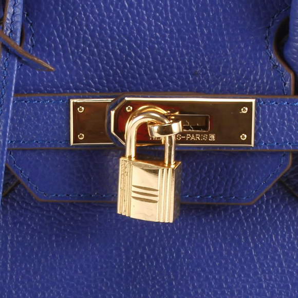 Hermes Birkin 35CM Smooth Leather Handbag 6089 Dark Blue Golden Hermes Birkin 35CM Smooth Leather Handbag 6089 Dark Blue Golden