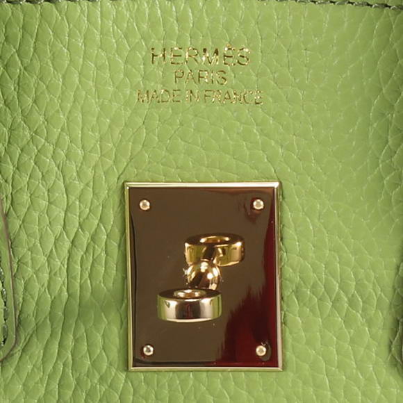 Hermes Birkin 35CM Togo Leather Handbag 6089 Green Golden Hermes Birkin 35CM Togo Leather Handbag 6089 Green Golden