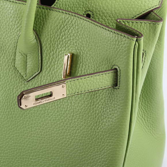 Hermes Birkin 35CM Togo Leather Handbag 6089 Green Golden Hermes Birkin 35CM Togo Leather Handbag 6089 Green Golden