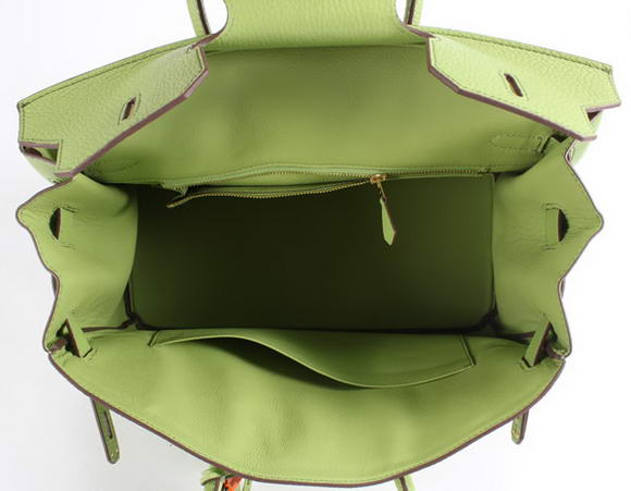 Hermes Birkin 35CM Togo Leather Handbag 6089 Green Golden Hermes Birkin 35CM Togo Leather Handbag 6089 Green Golden