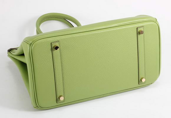 Hermes Birkin 35CM Togo Leather Handbag 6089 Green Golden Hermes Birkin 35CM Togo Leather Handbag 6089 Green Golden
