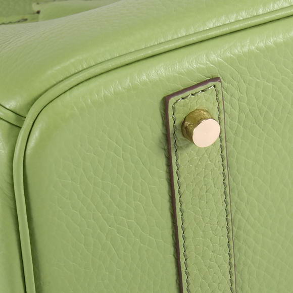 Hermes Birkin 35CM Togo Leather Handbag 6089 Green Golden Hermes Birkin 35CM Togo Leather Handbag 6089 Green Golden