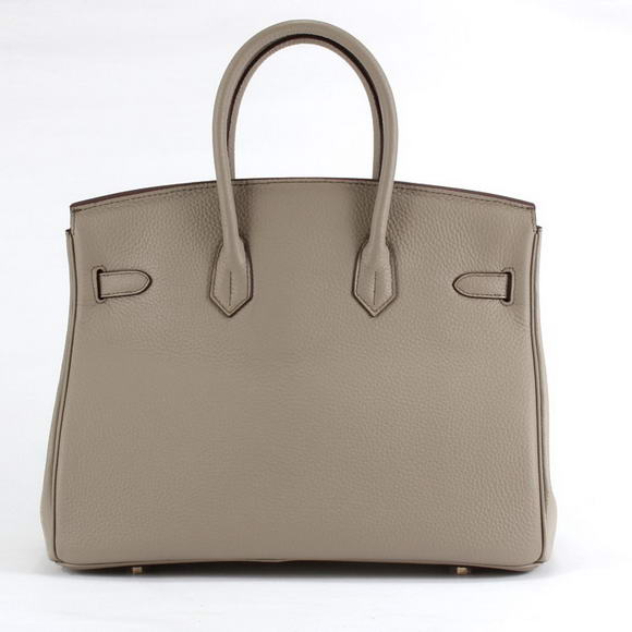 Hermes Birkin 35CM Togo Leather Handbag 6089 Light Grey Golden Hermes Birkin 35CM Togo Leather Handbag 6089 Light Grey Golden