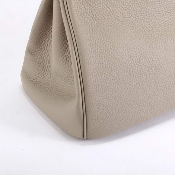 Hermes Birkin 35CM Togo Leather Handbag 6089 Light Grey Silver Hermes Birkin 35CM Togo Leather Handbag 6089 Light Grey Silver