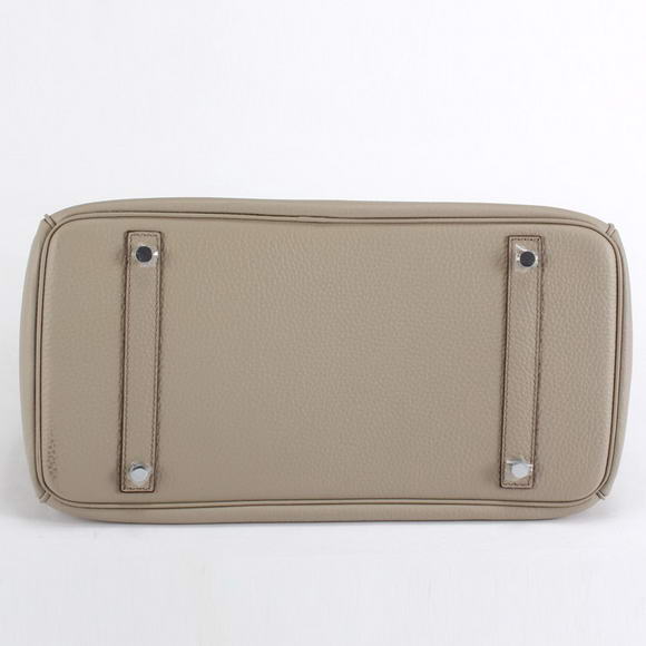 Hermes Birkin 35CM Togo Leather Handbag 6089 Light Grey Silver Hermes Birkin 35CM Togo Leather Handbag 6089 Light Grey Silver