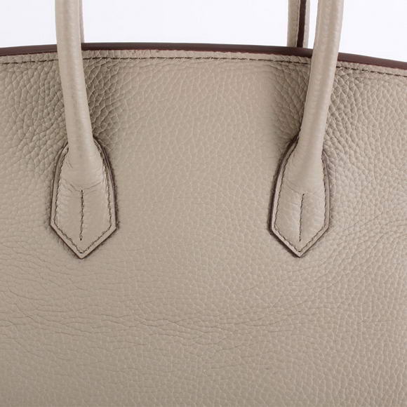 Hermes Birkin 35CM Togo Leather Handbag 6089 Light Grey Silver Hermes Birkin 35CM Togo Leather Handbag 6089 Light Grey Silver