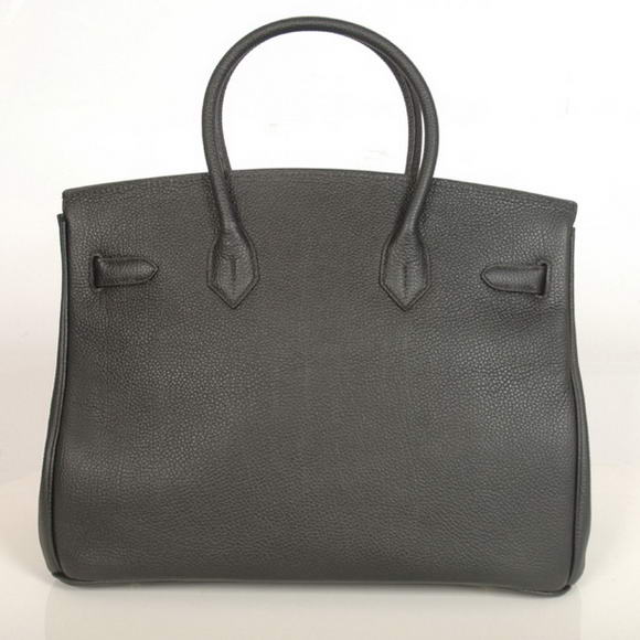 Hermes Birkin 35CM Tote Bags Smooth Togo Leather Black Golden Hermes Birkin 35CM Tote Bags Smooth Togo Leather Black Golden