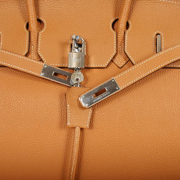 Hermes Birkin 35CM Tote Bags Smooth Togo Leather Camel Silver Hermes Birkin 35CM Tote Bags Smooth Togo Leather Camel Silver
