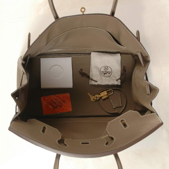 Hermes Birkin 35CM Tote Bags Smooth Togo Leather Dark Grey Golden Hermes Birkin 35CM Tote Bags Smooth Togo Leather Dark Grey Golden