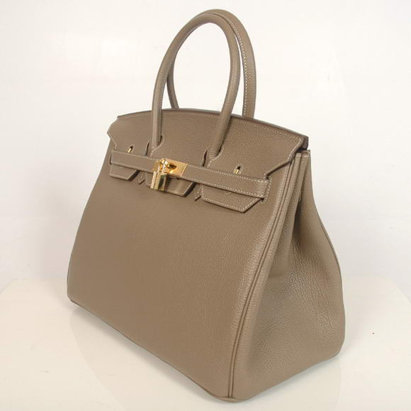 Hermes Birkin 35CM Tote Bags Smooth Togo Leather Dark Grey Golden Hermes Birkin 35CM Tote Bags Smooth Togo Leather Dark Grey Golden
