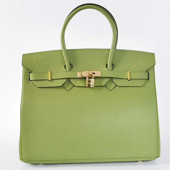 Hermes Birkin 35CM Tote Bags Smooth Togo Leather Green Golden Hermes Birkin 35CM Tote Bags Smooth Togo Leather Green Golden