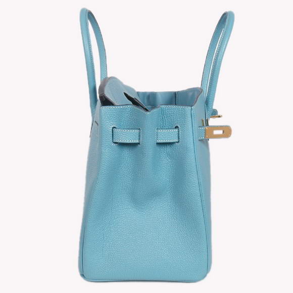 Hermes Birkin 35CM Tote Bags Smooth Togo Leather Light Blue Golden Hermes Birkin 35CM Tote Bags Smooth Togo Leather Light Blue Golden