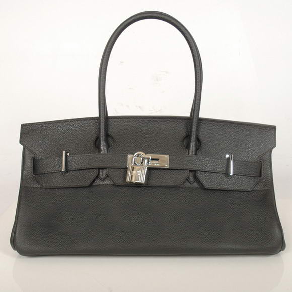 Hermes Birkin 42cm JPG Birkin Togo Leather Black Bag Silver Hardware Hermes Birkin 42cm JPG Birkin Togo Leather Black Bag Silver Hardware
