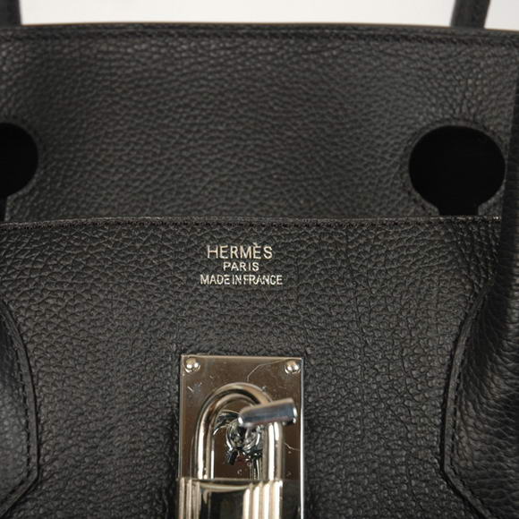 Hermes Birkin 42cm JPG Birkin Togo Leather Black Bag Silver Hardware Hermes Birkin 42cm JPG Birkin Togo Leather Black Bag Silver Hardware