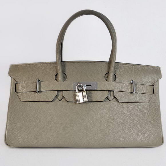 Hermes Birkin 42cm JPG Birkin Togo Leather Grey Bag Silver Hardware Hermes Birkin 42cm JPG Birkin Togo Leather Grey Bag Silver Hardware