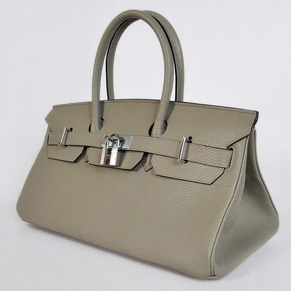 Hermes Birkin 42cm JPG Birkin Togo Leather Grey Bag Silver Hardware Hermes Birkin 42cm JPG Birkin Togo Leather Grey Bag Silver Hardware