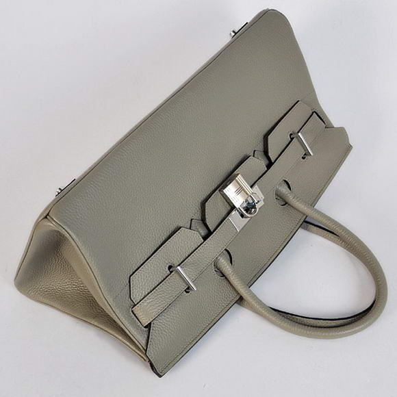 Hermes Birkin 42cm JPG Birkin Togo Leather Grey Bag Silver Hardware Hermes Birkin 42cm JPG Birkin Togo Leather Grey Bag Silver Hardware