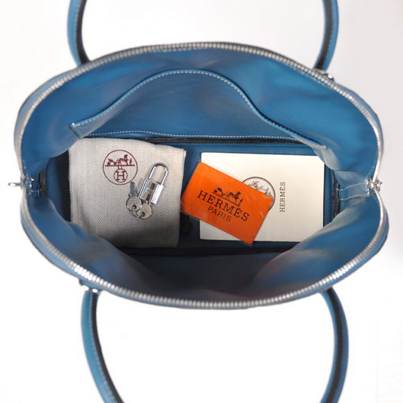 Hermes Bolide 31CM Tote Bags Clemence H1031 Blue Hermes Bolide 31CM Tote Bags Clemence H1031 Blue