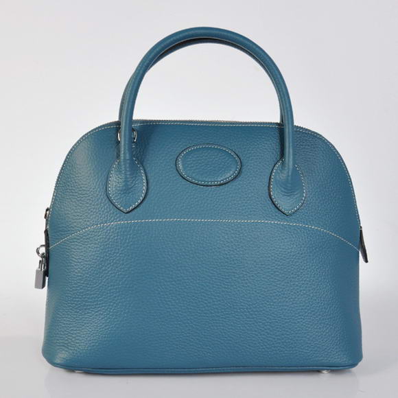 Hermes Bolide 31CM Tote Bags Clemence H1031 Blue Hermes Bolide 31CM Tote Bags Clemence H1031 Blue