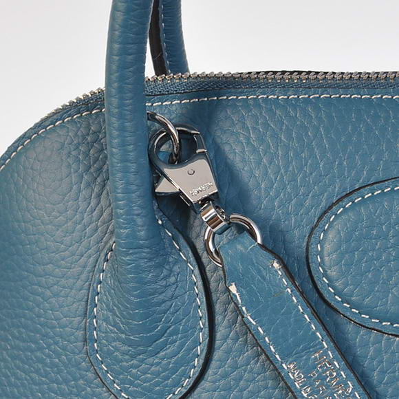 Hermes Bolide 31CM Tote Bags Clemence H1031 Blue Hermes Bolide 31CM Tote Bags Clemence H1031 Blue