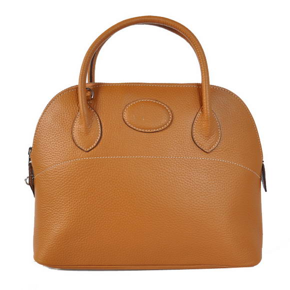 Hermes Bolide 31CM Tote Bags Clemence H1031 Camel